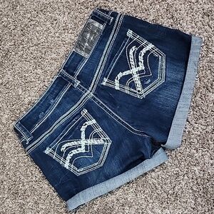 Hydraulic Gramercy Distressed Denim Summer Shorts Sz 7 / 8